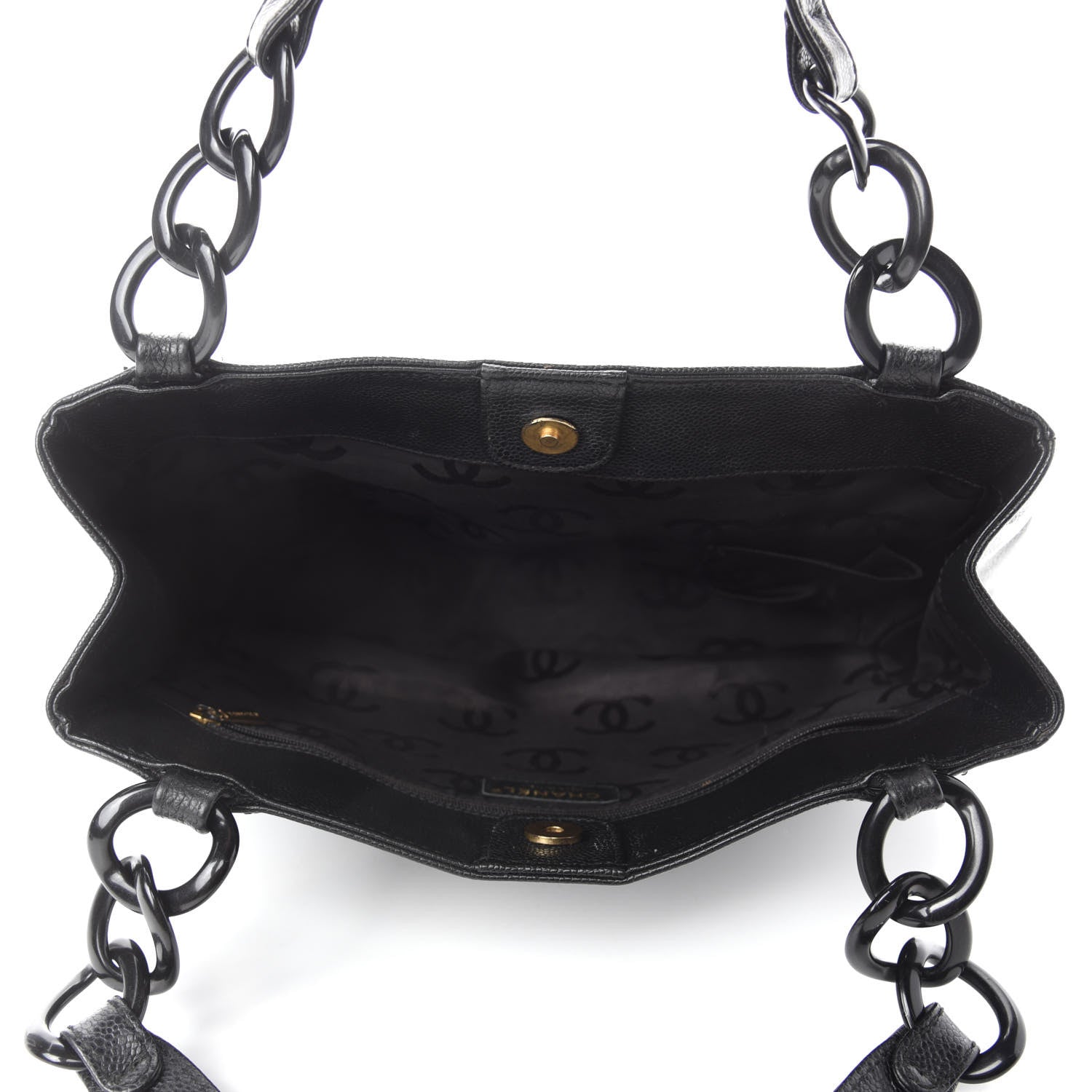 Chanel Caviar CC Tote Black 5 of 12