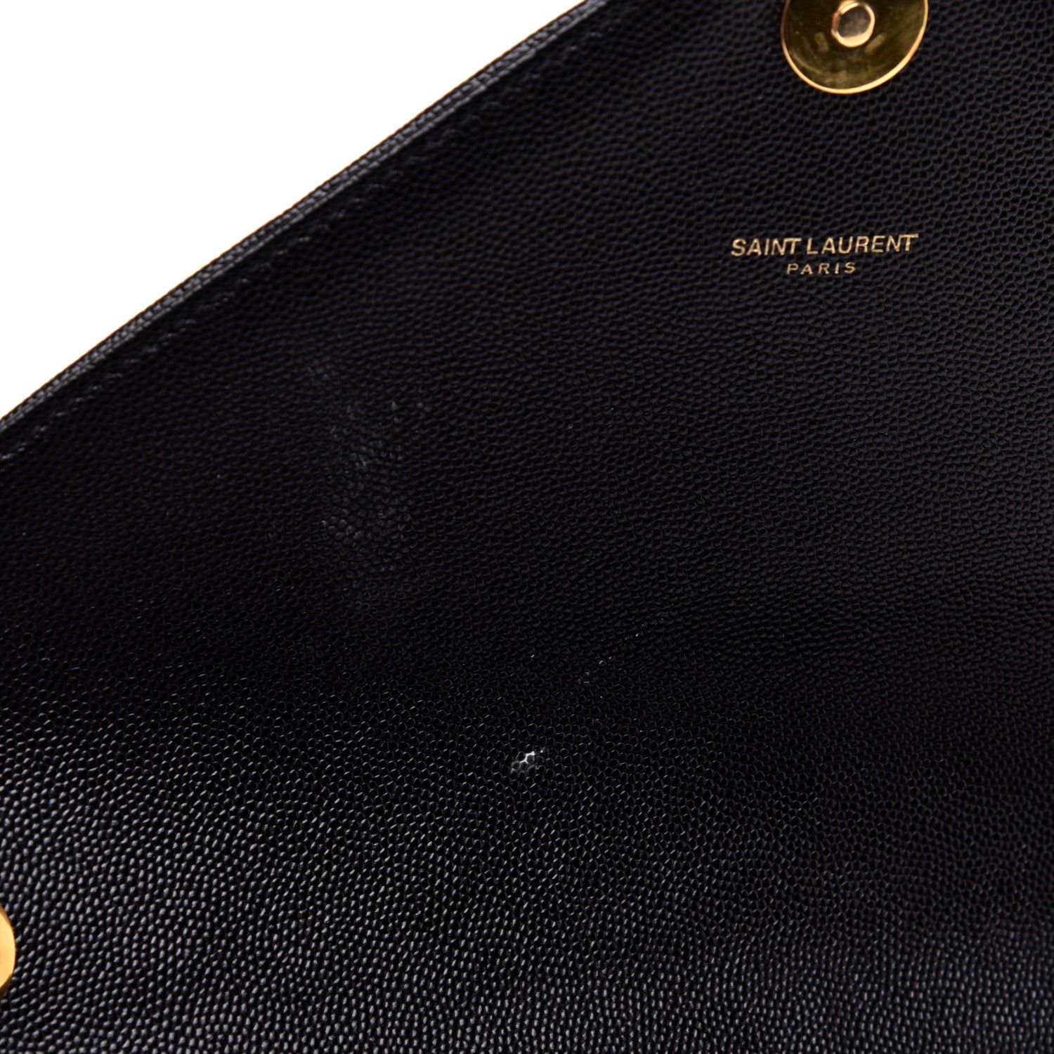 Saint Laurent Grain De Poudre Matelasse Chevron Large Monogram Satchel Black 12 of 12