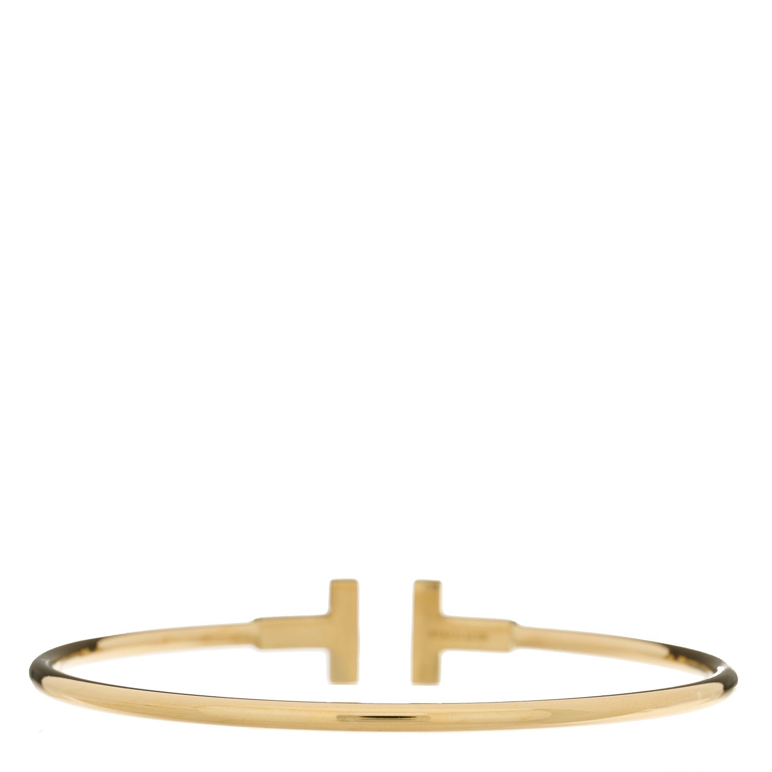 Tiffany 18K Yellow Gold T Wire Bracelet 2 of 3