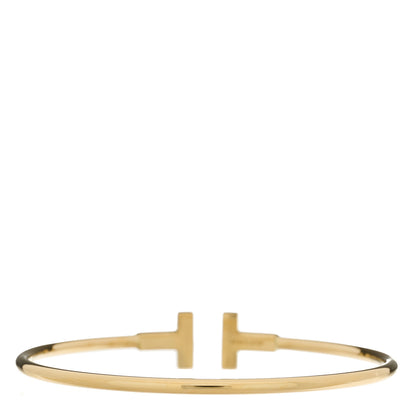 Tiffany 18K Yellow Gold T Wire Bracelet 2 of 3