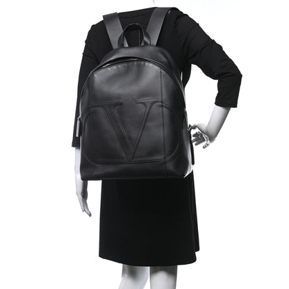 Valentino Garavani Calfskin VLOGO Backpack Black 2 of 8
