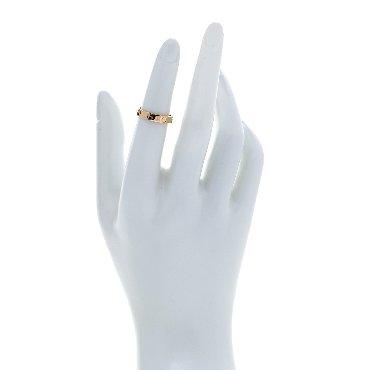 Cartier 18K Yellow Gold 3.5mm LOVE Wedding Band Ring 49 4.75 2 of 4