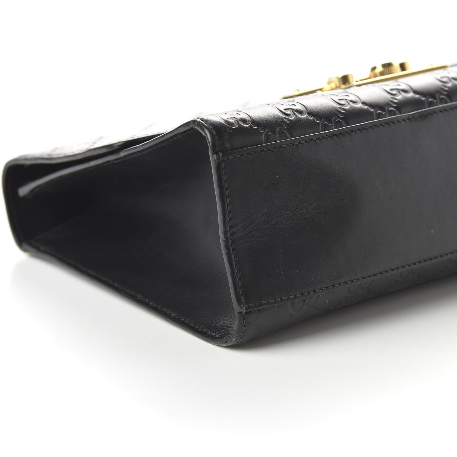 Gucci Guccissima Medium Padlock Shoulder Bag Black 6 of 13