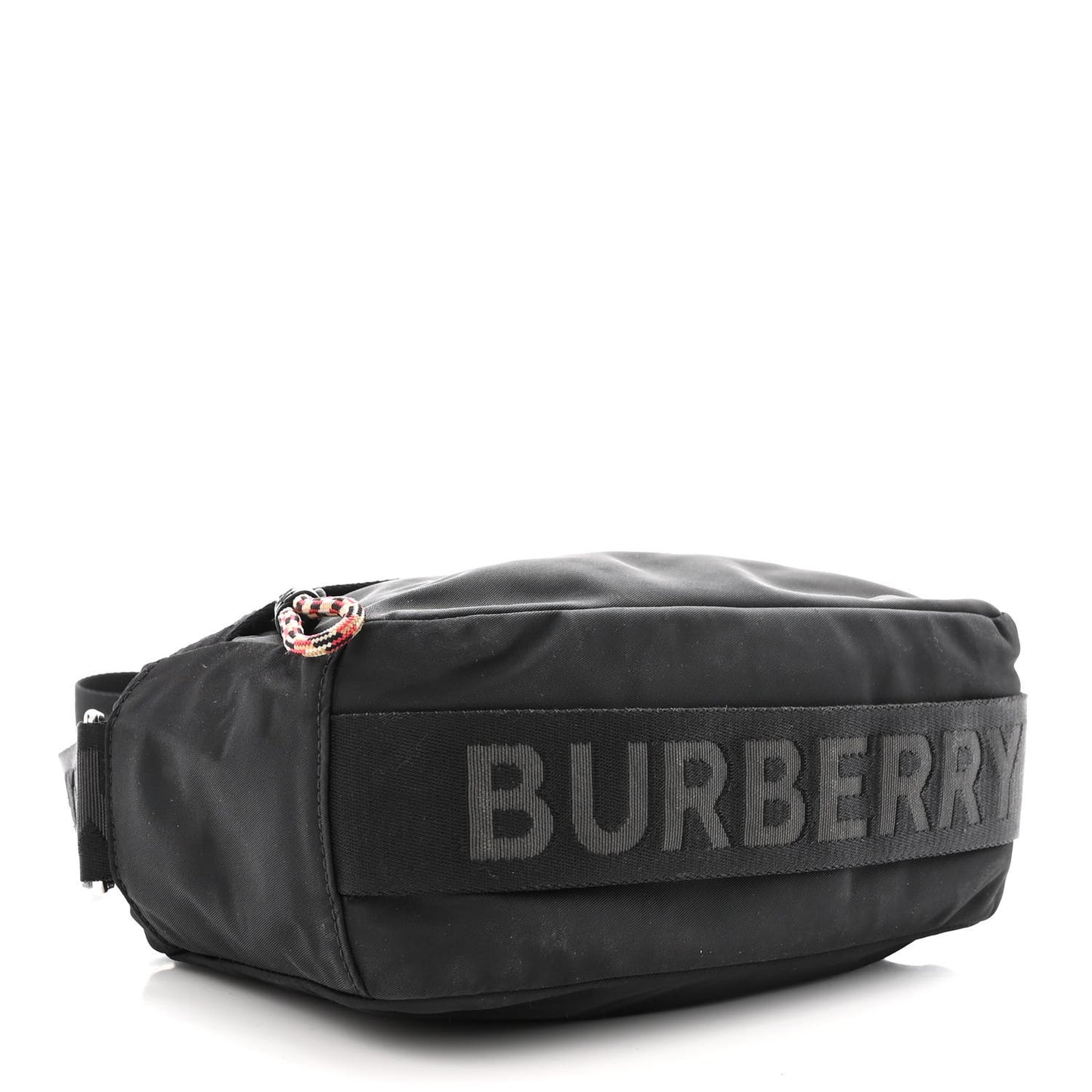 Nylon Logo Detail Crossbody Bag Black