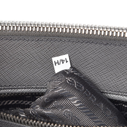 Prada Saffiano Small Galleria Double Zip Tote Marmo 9 of 9