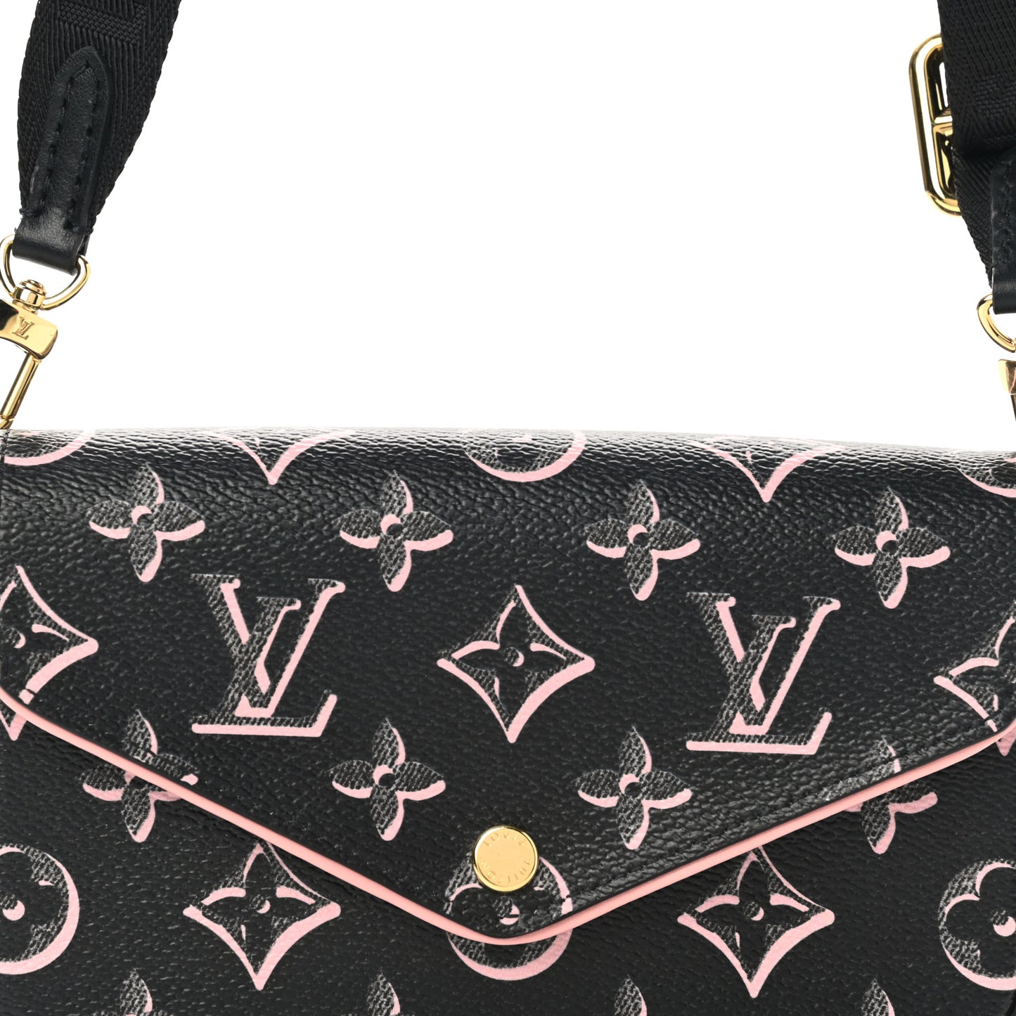 Monogram Fall For You Felicie Strap & Go Black