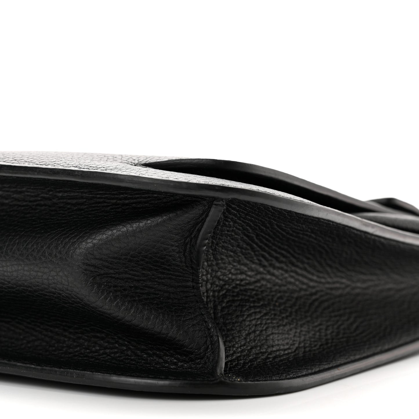 Grain Calfskin T Twist Crossbody Bag Black