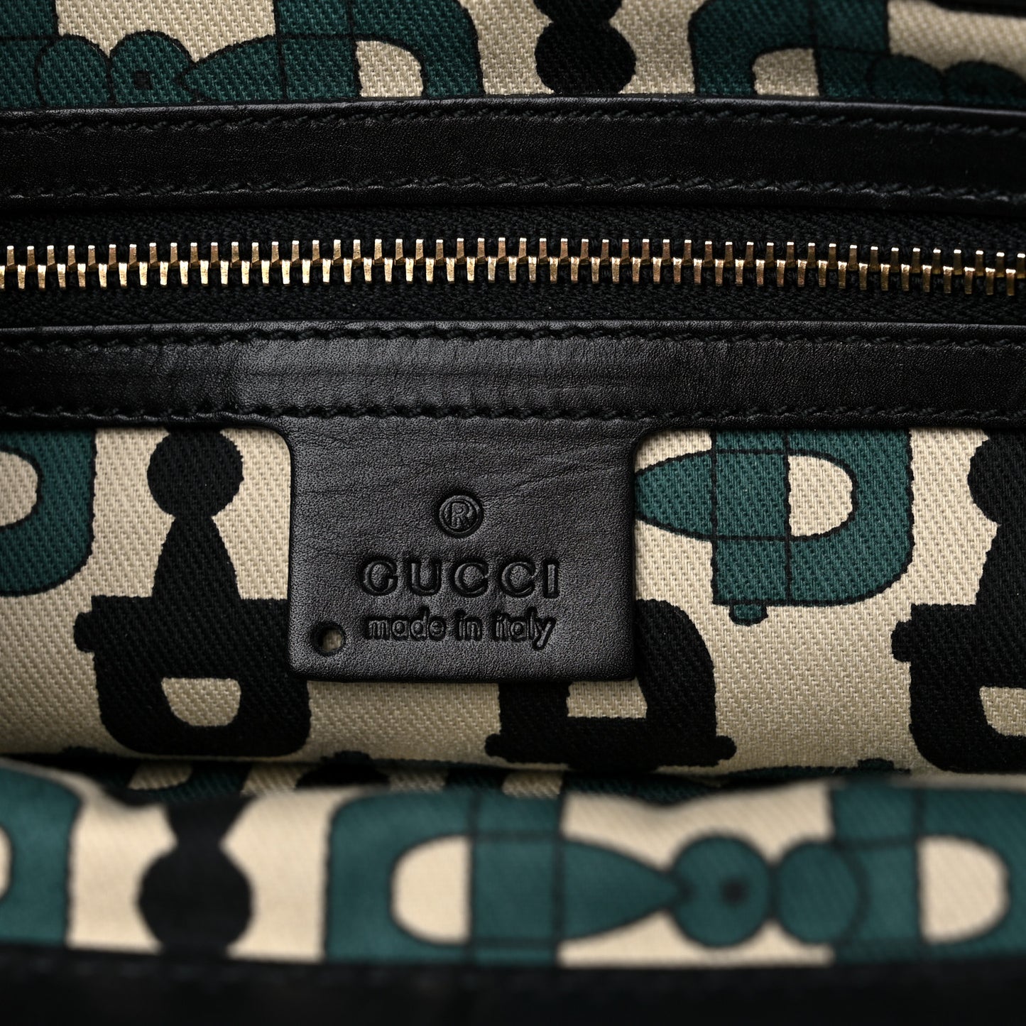Guccissima Large Punch Top Handle Tote Black