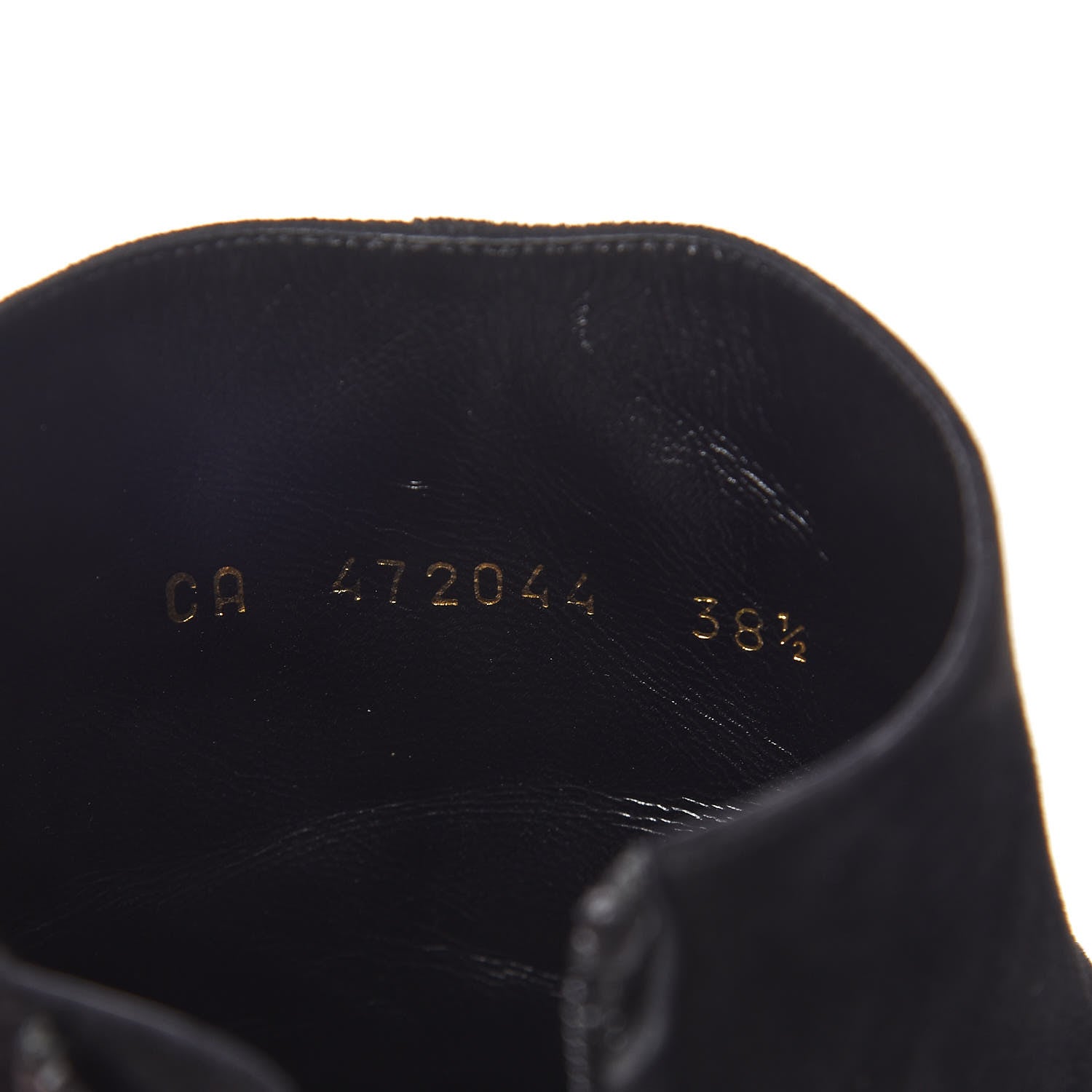Saint Laurent Suede Loulou Ankle 95 Zip Boot 38.5 Black 10 of 11