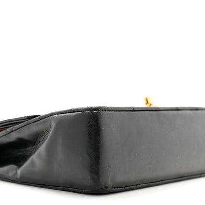 Chanel Lambskin Quilted Medium Double Flap Black 10 of 13