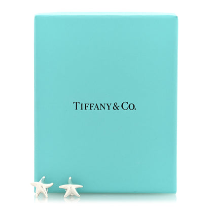 Tiffany Sterling Silver 12mm Elsa Peretti Starfish Earrings 5 of 5