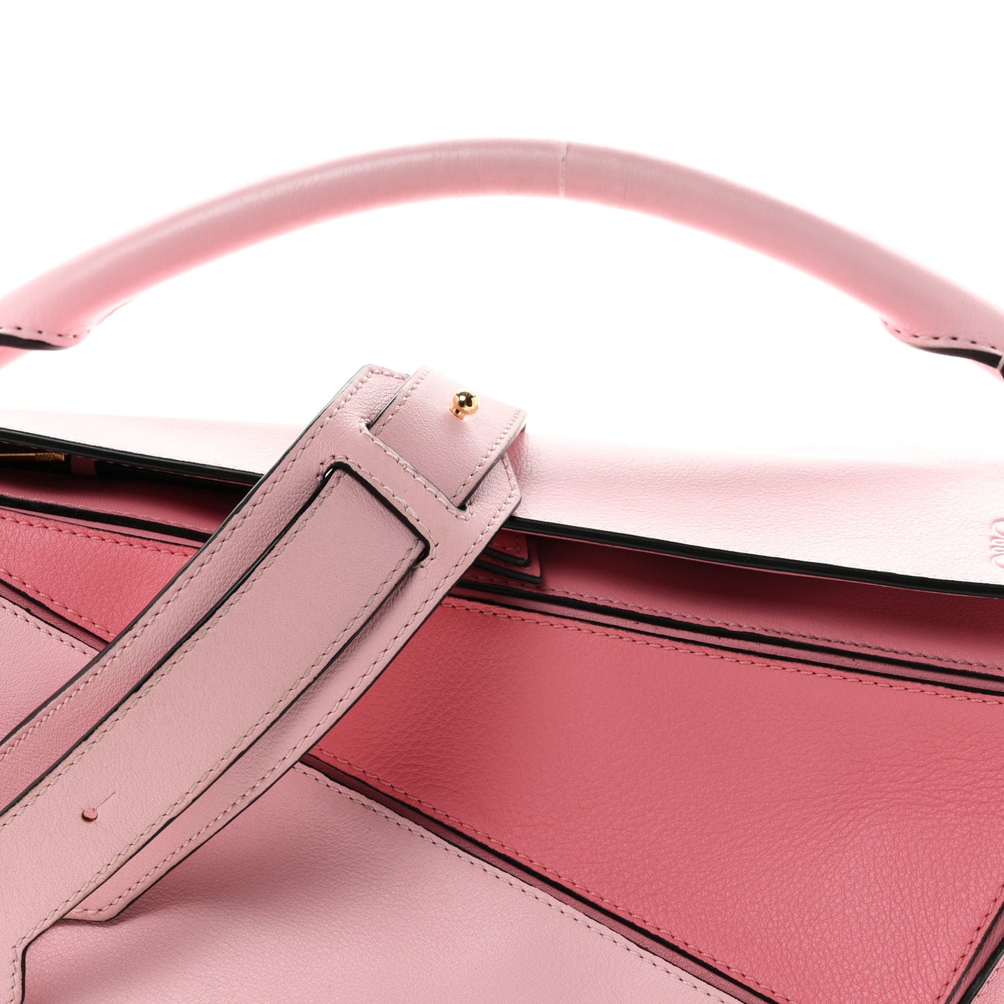 Calfskin Medium Puzzle Bag Soft Pink