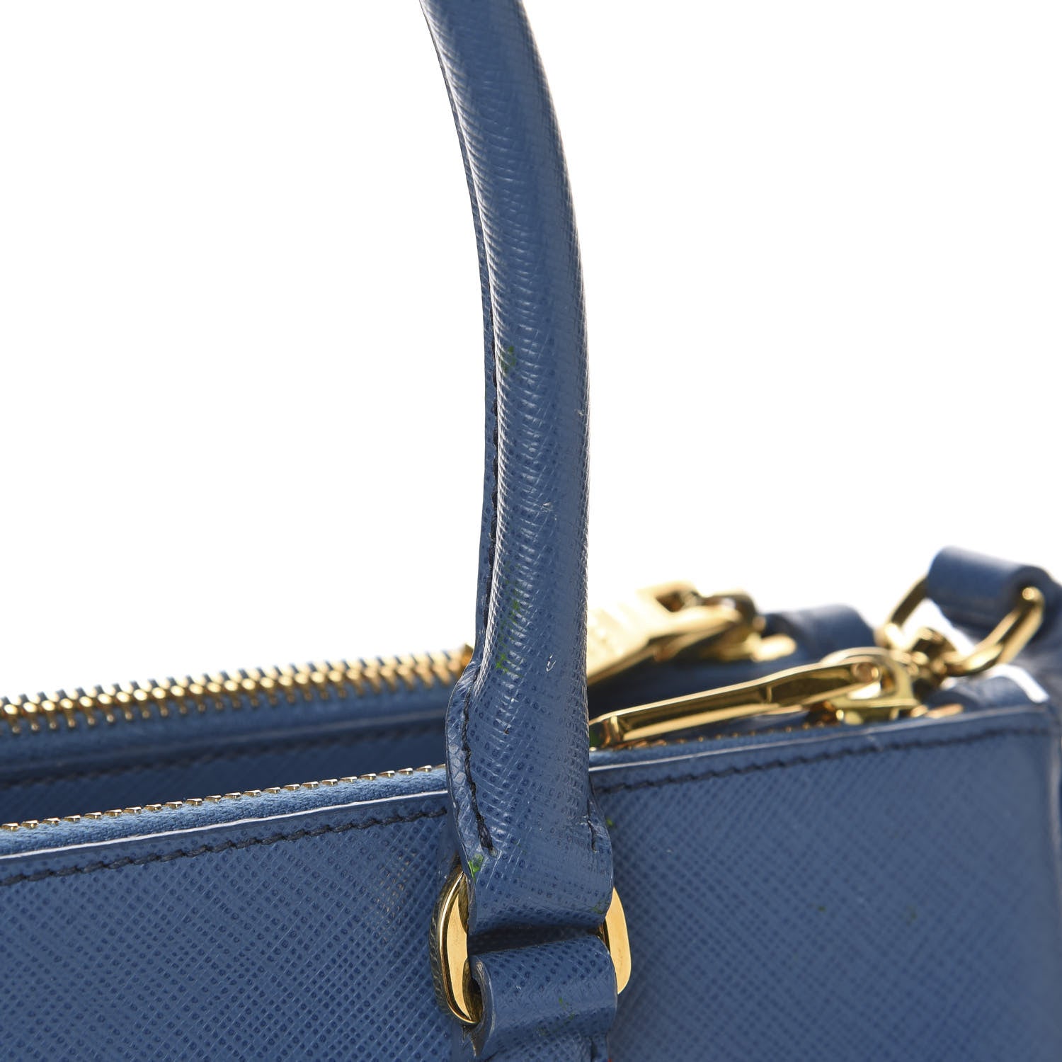 Prada Saffiano Small Galleria Double Zip Tote Bluette 14 of 17