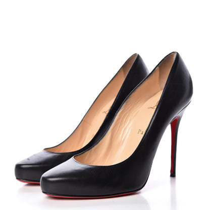 Christian Louboutin Kid Hi Elisa 100 Pumps 39 Black 3 of 12
