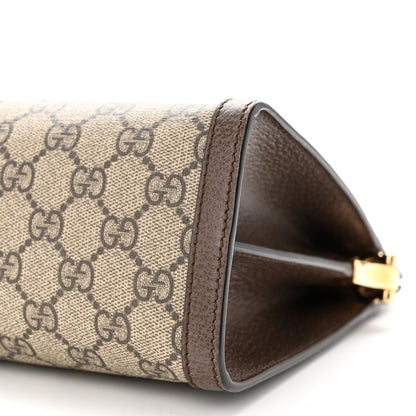 Gucci GG Supreme Monogram Web Medium Ophidia Chain Shoulder Bag Brown 10 of 10