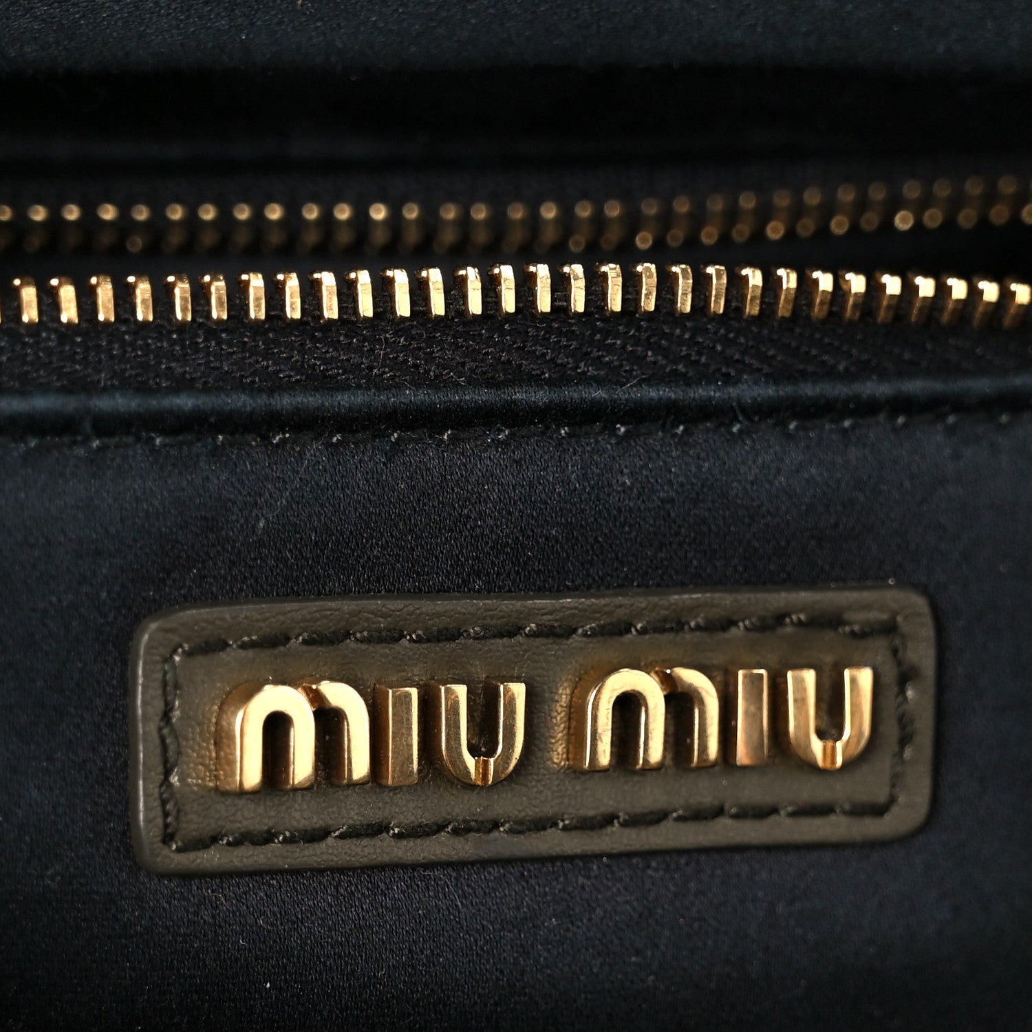 Miu Miu Calfskin Arcadie Top Handle Bag Military Green 1788479
