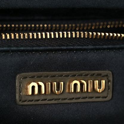 Miu Miu Calfskin Arcadie Top Handle Bag Military Green 6 of 9
