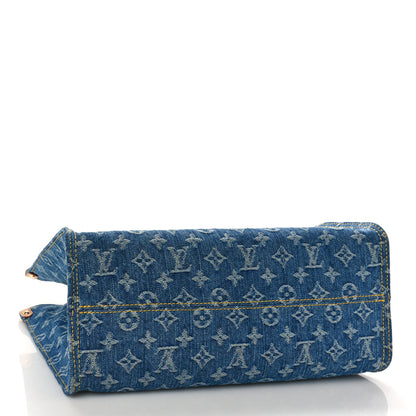 Louis Vuitton Monogram Denim Onthego MM Blue 4 of 7