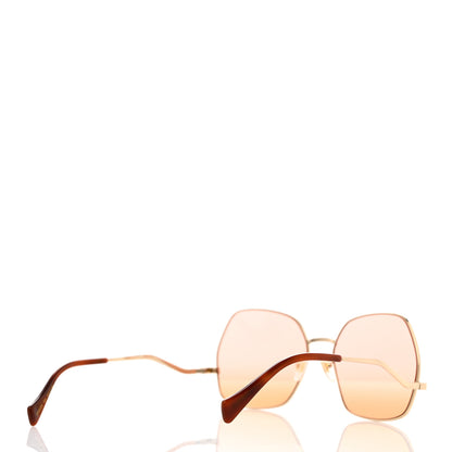 Gucci Metal Frame Sunglasses GG0972S Gold Brown 4 of 8