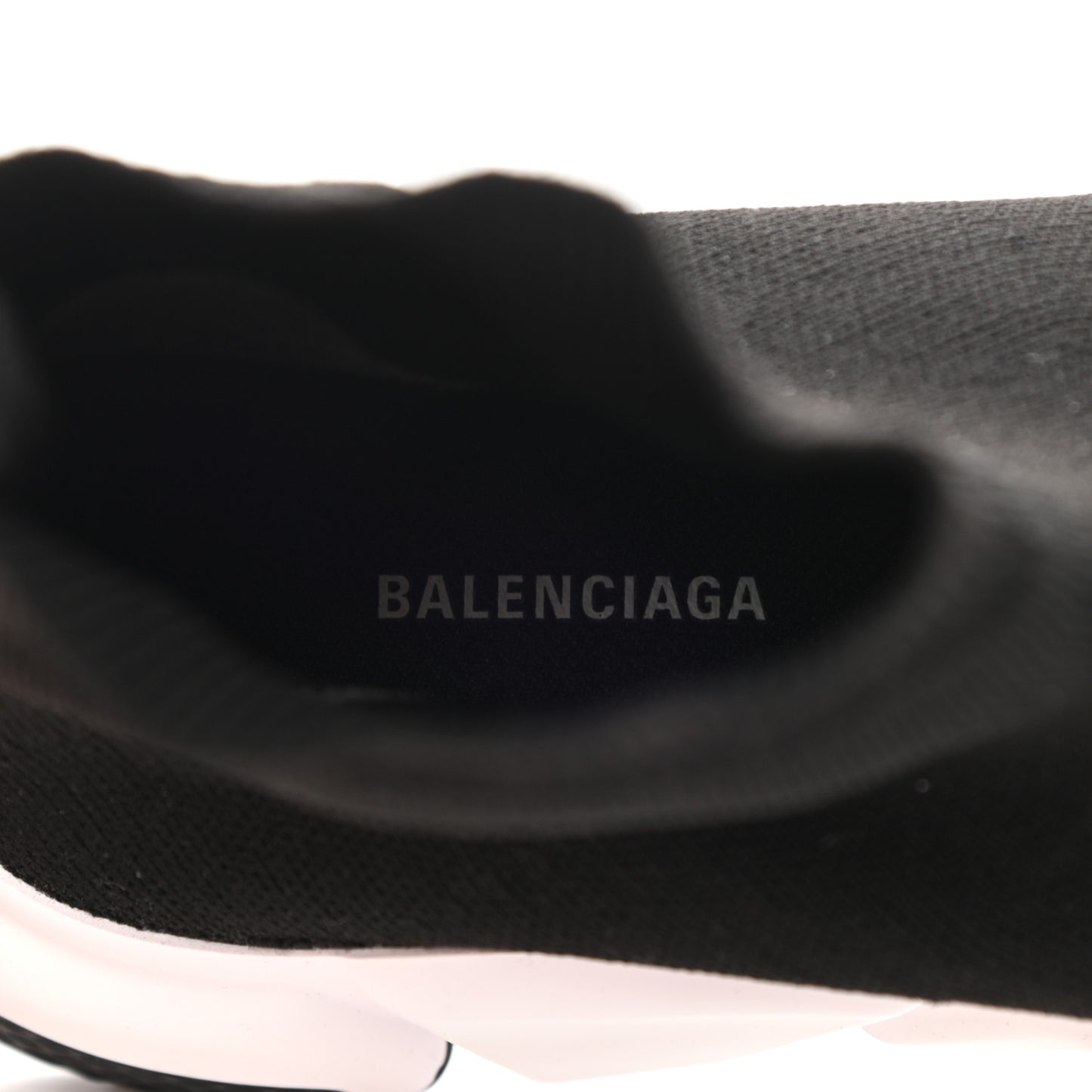 Neoprene Knit Womens Speed Sneakers 37 Black White