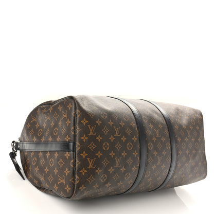 Louis Vuitton Monogram Macassar Keepall Bandouliere 55 3 of 9