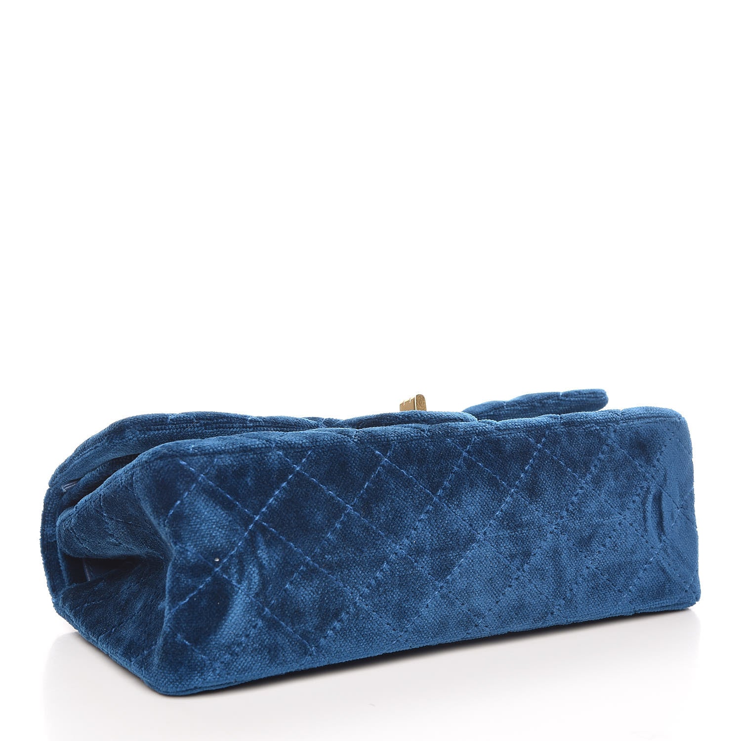 Chanel Velvet Quilted 2.55 Reissue 225 Flap Blue 6 of 10