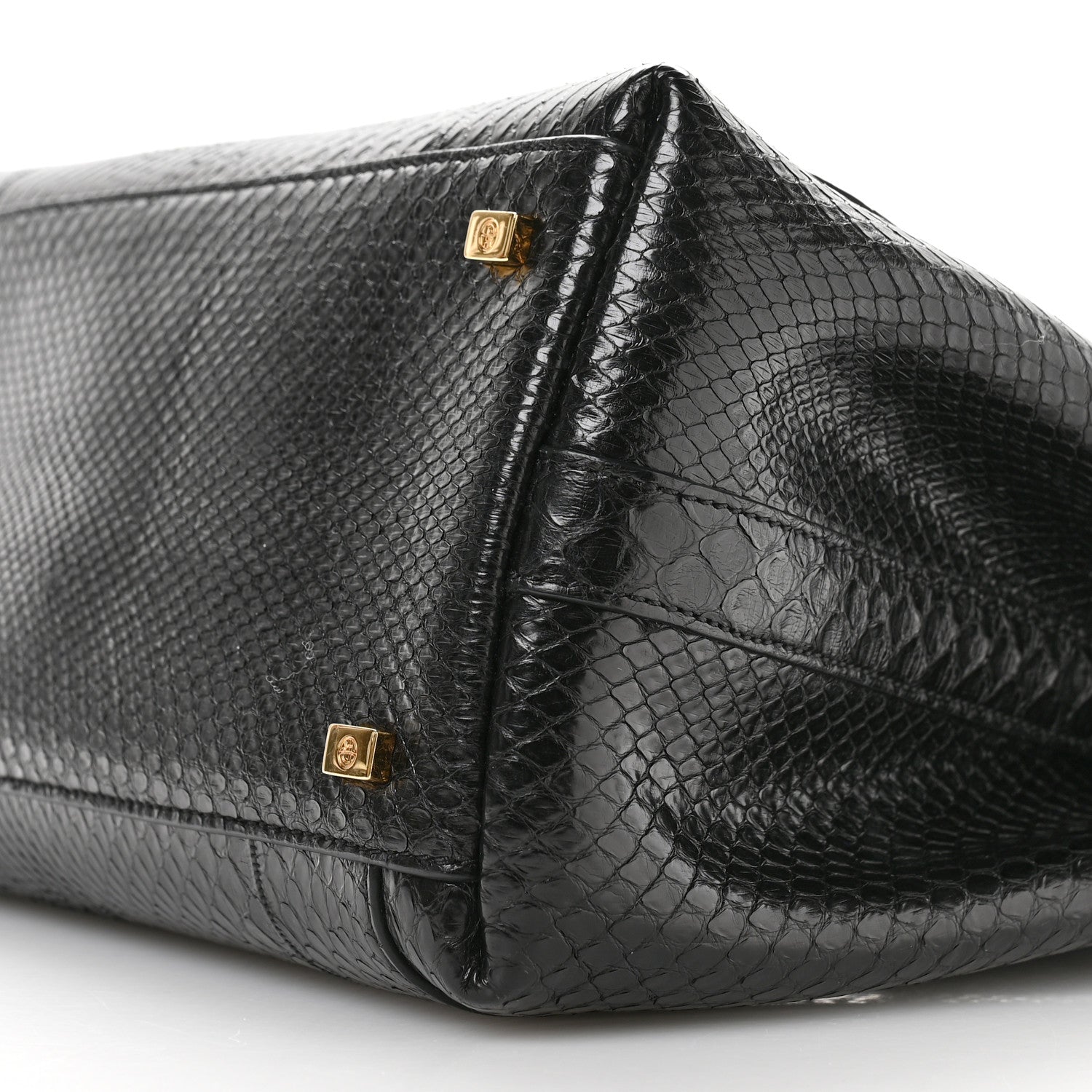 The Row Snakeskin Sidekick Black 9 of 9