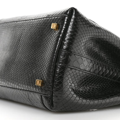 The Row Snakeskin Sidekick Black 9 of 9