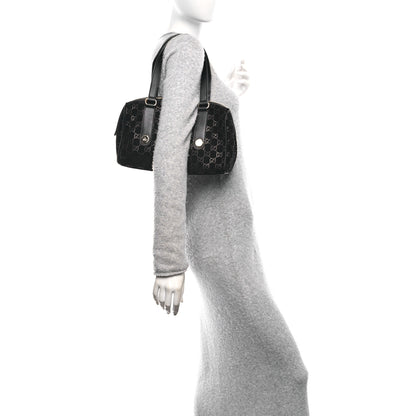 Gucci Guccissima Suede Charmy Boston Black 2 of 12