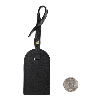 Louis Vuitton Calfskin Luggage Tag Black 2 of 3