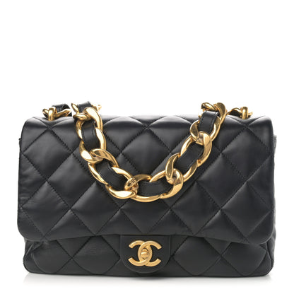 Chanel Lambskin Quilted Large CC Funky Town Flap Black 1 of 10