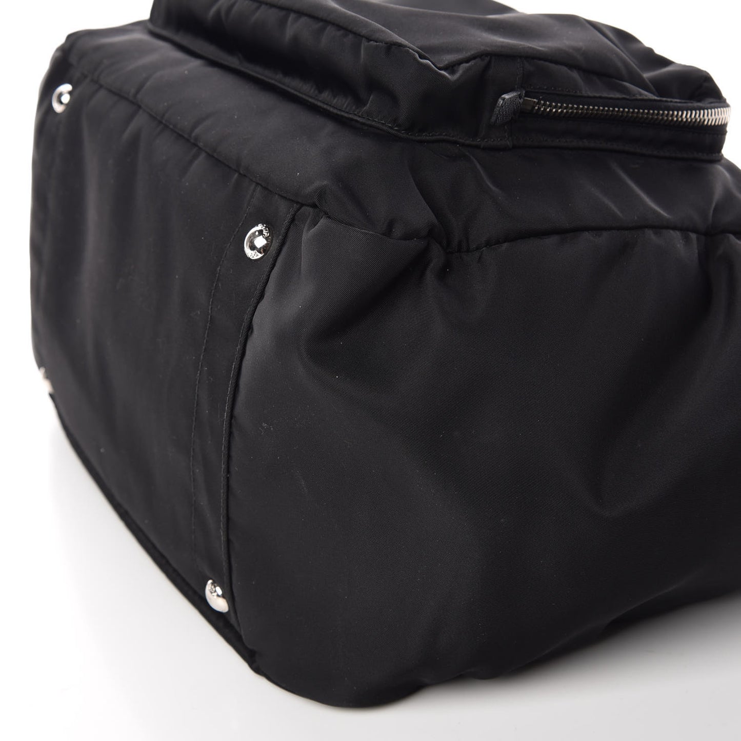 Tessuto Nylon Vela Diaper Bag Black