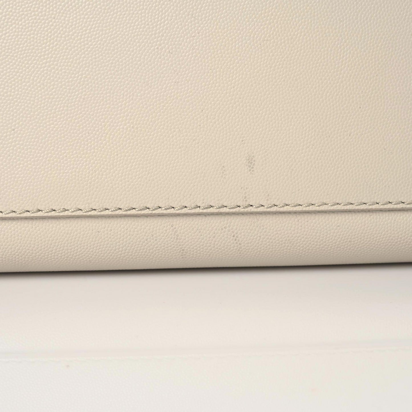 Caviar Small Studded Deauville Tote Ivory