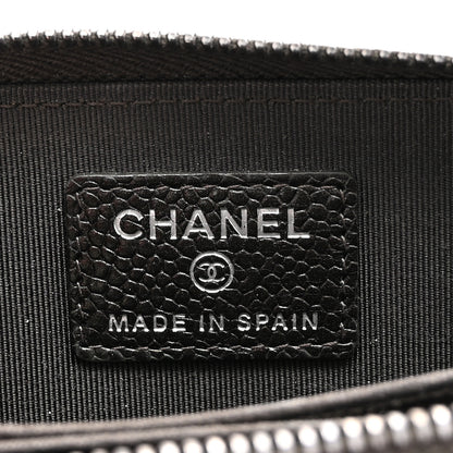 Chanel Caviar Quilted Zip Coin Purse Dark Charcoal 6 of 8