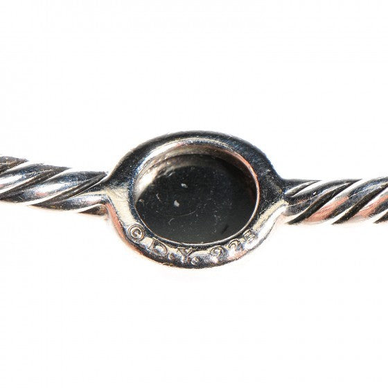 Sterling Silver Hematine 3mm Color Classics Four Station Bangle Bracelet