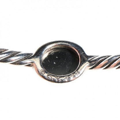 David Yurman Sterling Silver Hematine 3mm Color Classics Four Station Bangle Bracelet 3 of 3