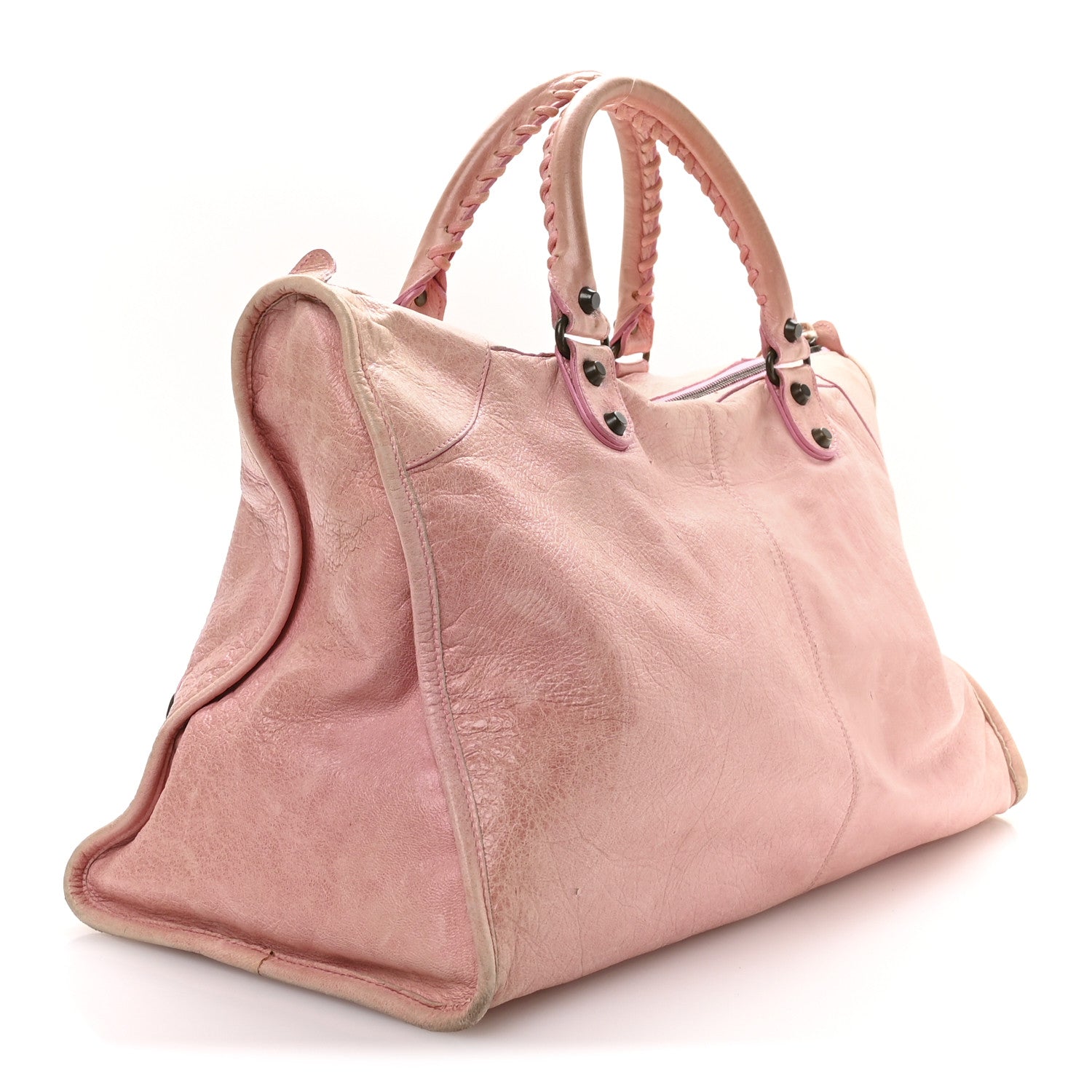 Balenciaga Agneau Classic Hardware Work Bubblegum 3 of 12
