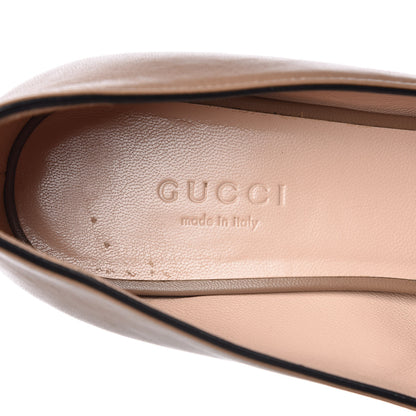 Gucci Malaga Kid GG Marmont Fringe 50mm Loafer Pumps 36 Porcelain Rose 9 of 11