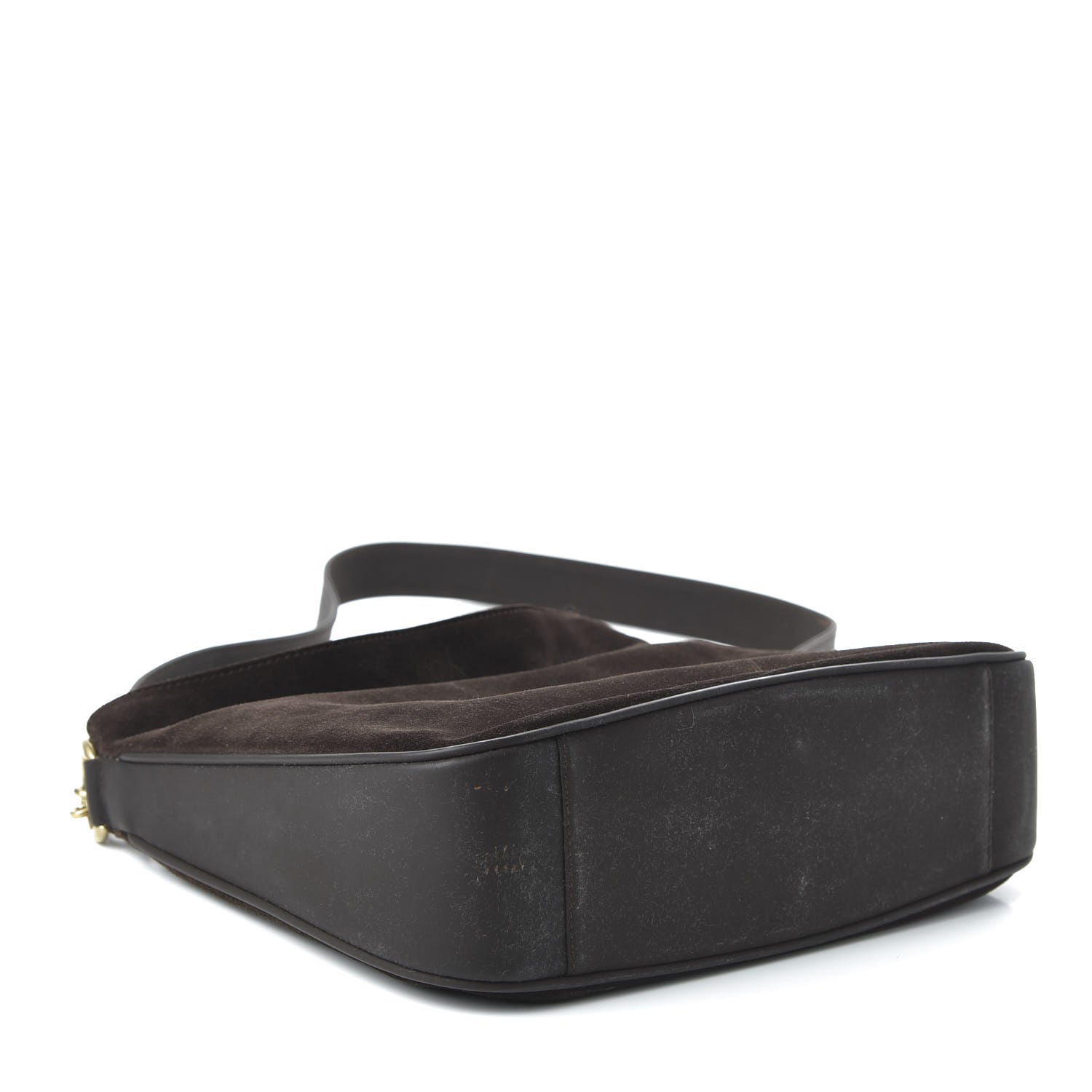 Gucci Suede Bamboo Top Handle Tote Dark Brown 4 of 10