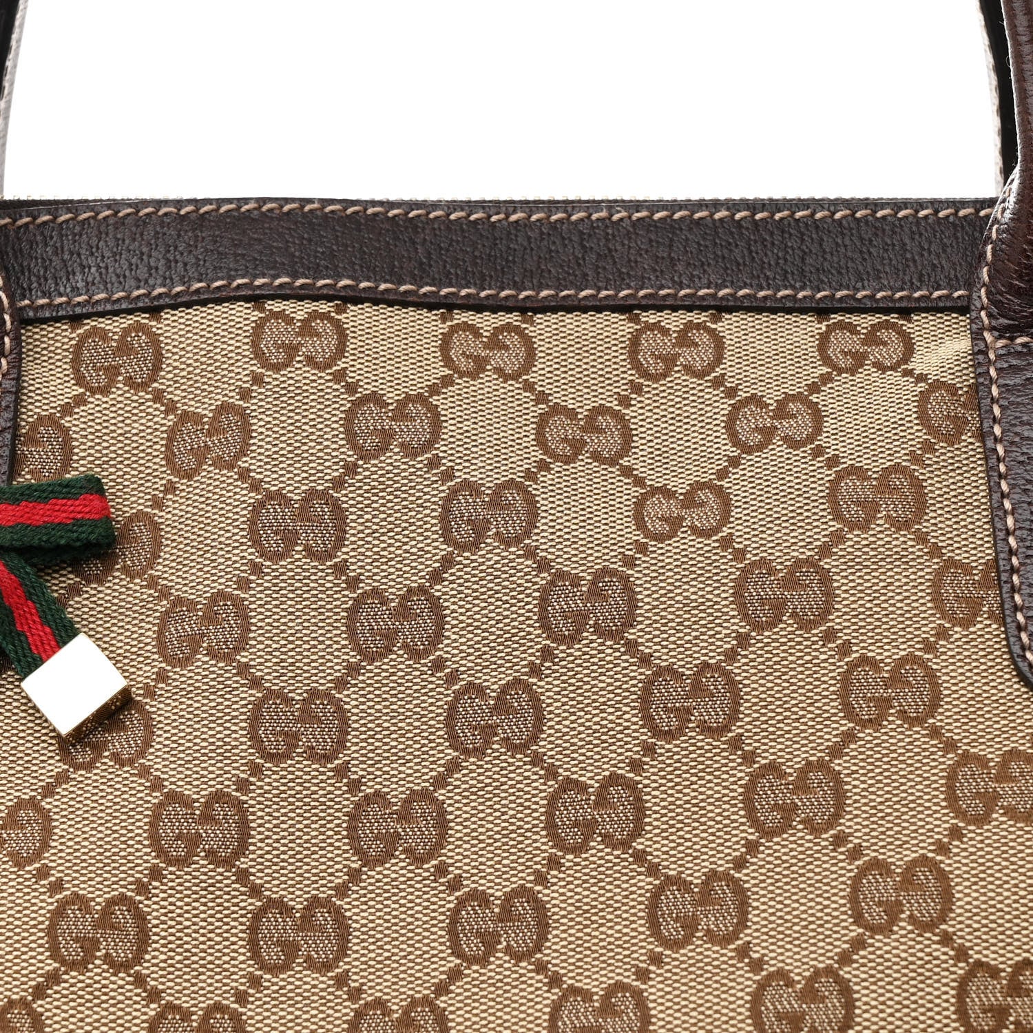 Gucci Monogram Medium Princy Tote Dark Brown 8 of 10