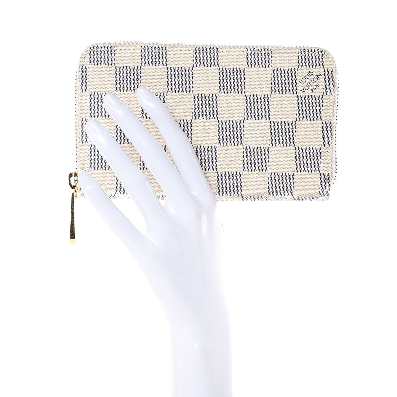 Louis Vuitton Damier Azur Compact Zippy Wallet 2 of 9