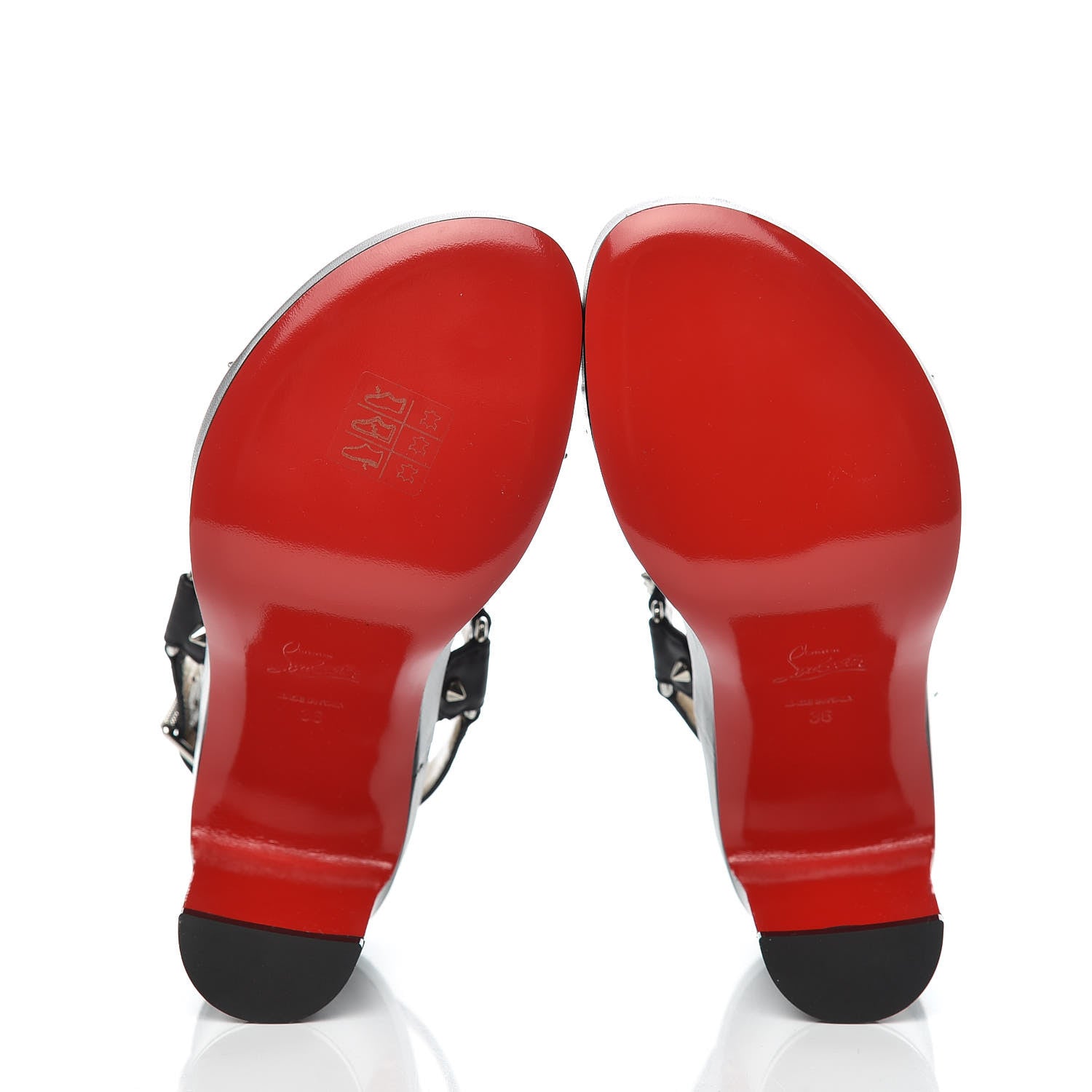 Christian Louboutin Nappa Spike Bikool 85 Sandals 36 Black 5 of 10