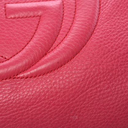 Gucci Pebbled Calfskin Medium Soho Chain Shoulder Bag Pink 18 of 18