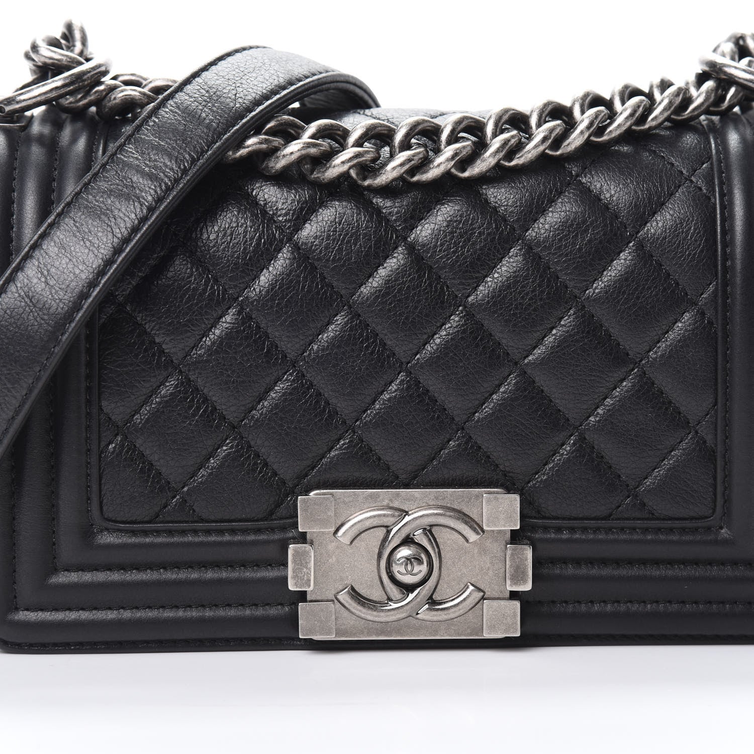 Chanel Calfskin Quilted Small Boy Flap Black 8 of 12
