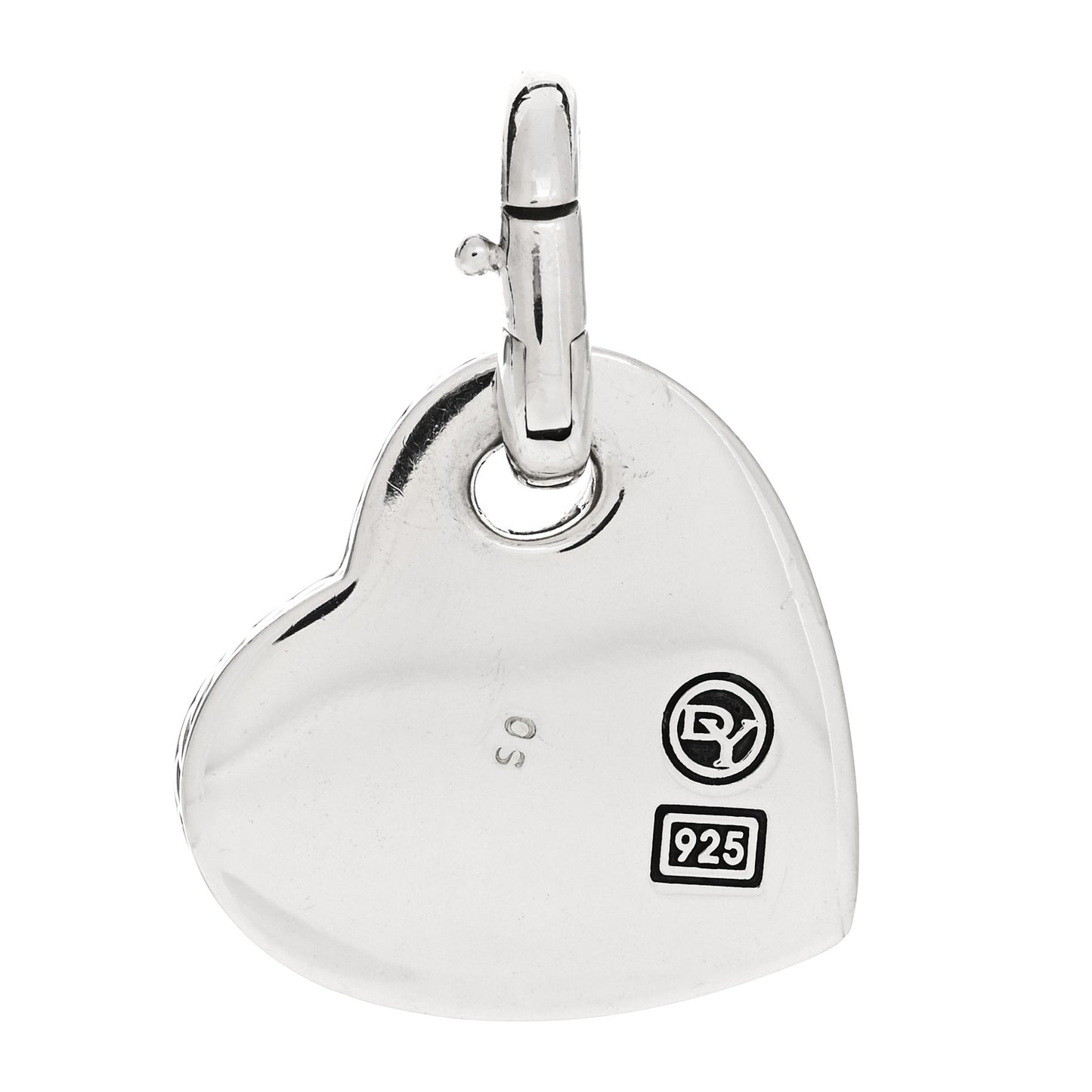Sterling Silver Diamond Heart Pendant