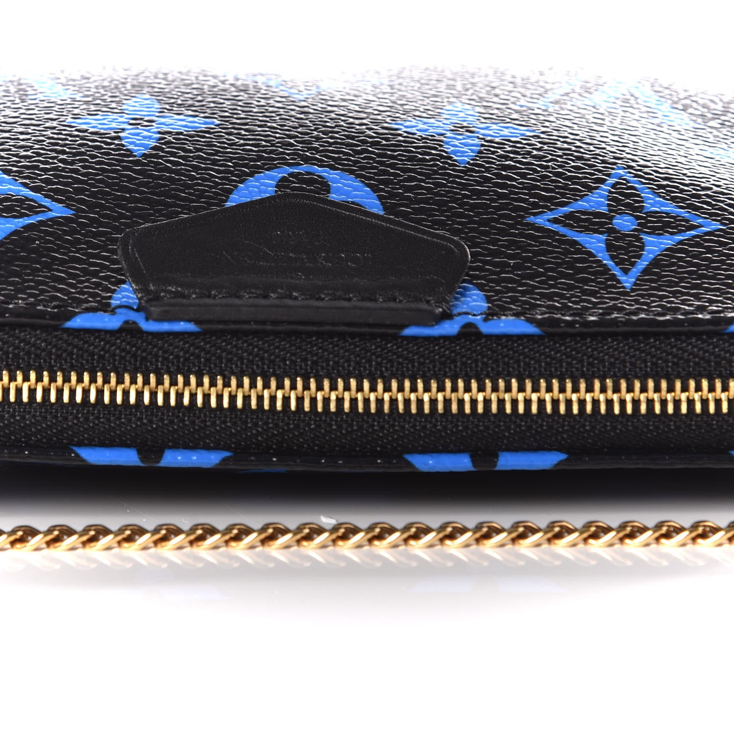 Louis Vuitton Colored Monogram Mini Pochette Accessories Blue Black 9 of 9