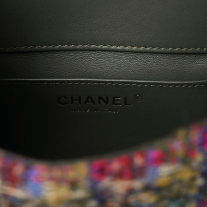 Chanel Tweed Quilted Mini Square Flap Multicolor 8 of 10