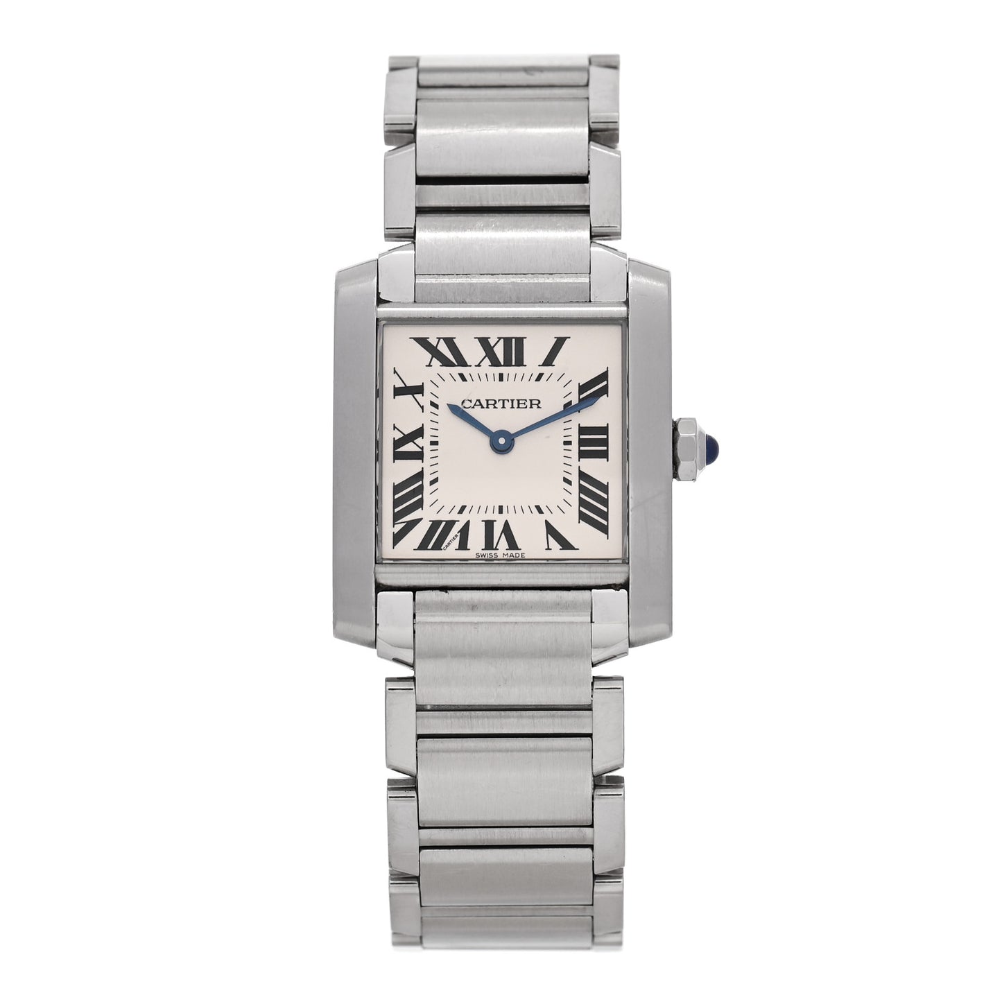 Stainless Steel 25mm Tank Francaise Quartz Watch