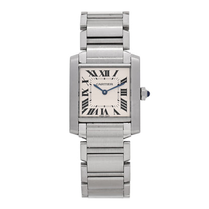 Cartier Stainless Steel 25mm Tank Francaise Quartz Watch 1 of 4