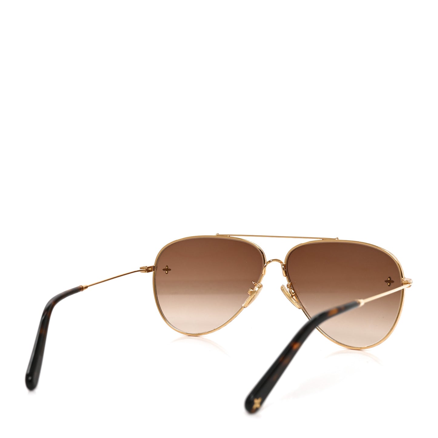 Metal The LV Pilot Sunglasses Z1619U Gradient Brown Monogram